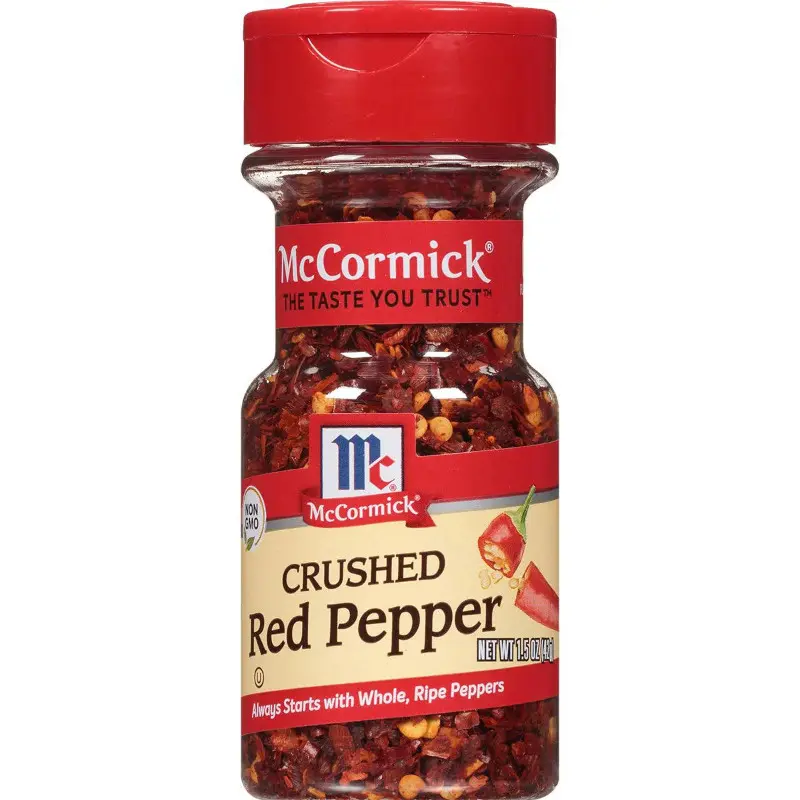 6x McCormick Crushed Red Pepper Spice Blend for Cooking Seasoning - Adds Heat to Any Dish, 1.5oz