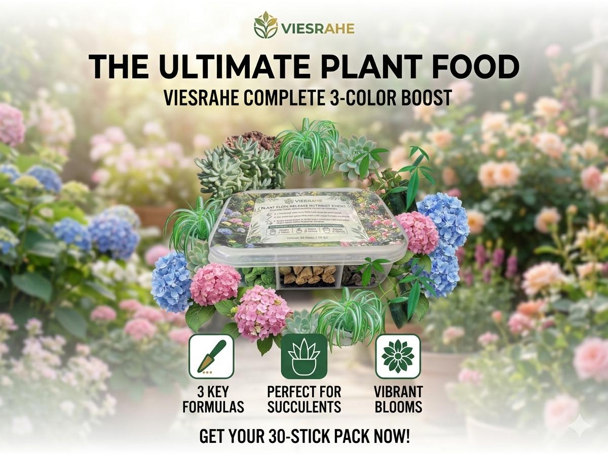 VIESRAHE 3-in-1 Plant Fertilizer Sticks Slow Release Probiotic Soil Regenerator for All Indoor Outdoor Plants Root Booster & Soil Enrichment Sticks for Flowers Succulents Houseplants