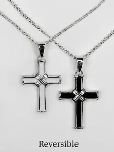 MyCross Necklace - Elegant Design with Unique Cutouts and Secure Closure