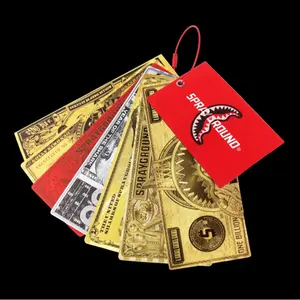 Backpack pendant gold Gray Zipper label outdoor campus trend matching tag