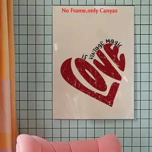 Wall arts Vintage Magic Love Posters Vintage Magic Canvas Prints Bedroom Decor Living Room Decor Gift Unframed