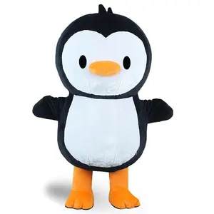 Inflatable Penguin Costume Adult Plush Mascot Costume for Halloween Cosplay Wedding Dress Fancy Blow up Jumpsuit