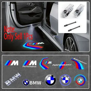 2-pack car high-definition door logo welcome projection light accessories suitable for BMW M series E90 E60 F18 E46 F30 F20 M2 M5 M3 E87 M4 X3 X5 X1 models