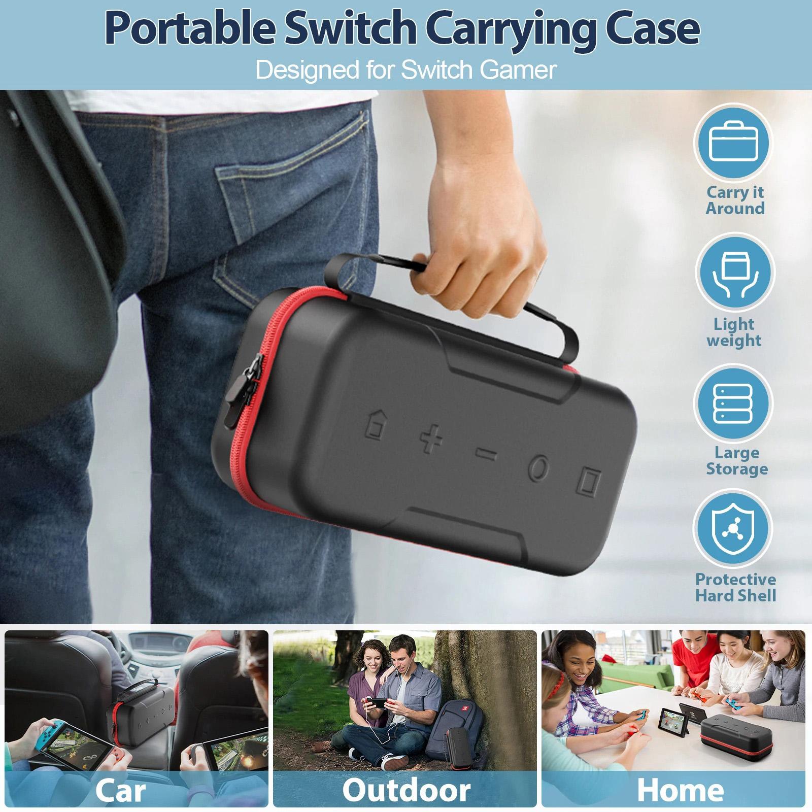 Travel-Ready Switch OLED Case | Waterproof, Anti-Scratch & Extra Storage | Game On the Go!