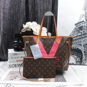 Pre-owned Louis Vuitton Canvas Shoulder Bags Neverfull MM Monogram Shoulder Bag T10316123