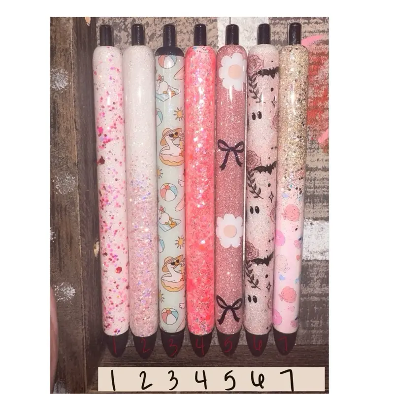 Glittered Ink Joy Retractable Gel Pen, Smooth Writing Pen for Office Stationery Supplies, Writing Stationery