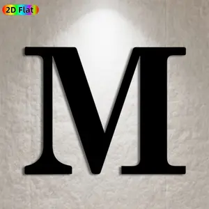 1pc Letter M Metal Wall Art, Bold Letter M Statue Mural, Ideal Gift for New Year, Christmas, Monogram Decor Enthusiasts, Rust-Resistant Metal Wall Decor Wall Sculptures, Perfect for Living Room Wall & Garden Fence, Stylish Home Decor Accent