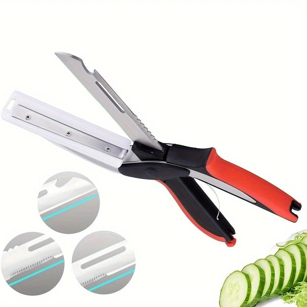 Vegetable Scissors, Kitchen Food Cutter, Meat Scissors, Quick Vegetable Slicer, Kitchen Chopping Scissors for Home Use, Kitchen Shears