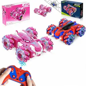 Remote Control Stunt Car, 360° Spin Roll, LED Colorful Lights, Cool Appearance, Dual-Sided Driving, Kids Birthday Gift!