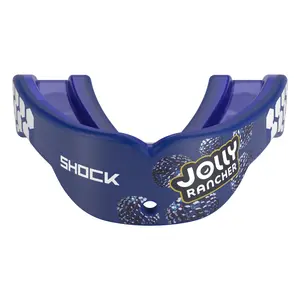 Shock Doctor Jolly Rancher Gel Max Power Flavor Fusion Mouthguard - Convertible Tether, Breathable Design, Boxing Equipment