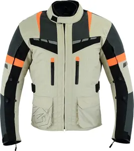 Men’s Motorcycle Jacket – Waterproof Cordura Textile Biker Coat with CE-Approved Armour, 4-Season Riding Protection