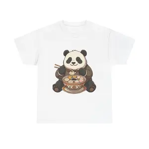 Panda Eating Ramen Tee | Cute Panda Noodle Shirt