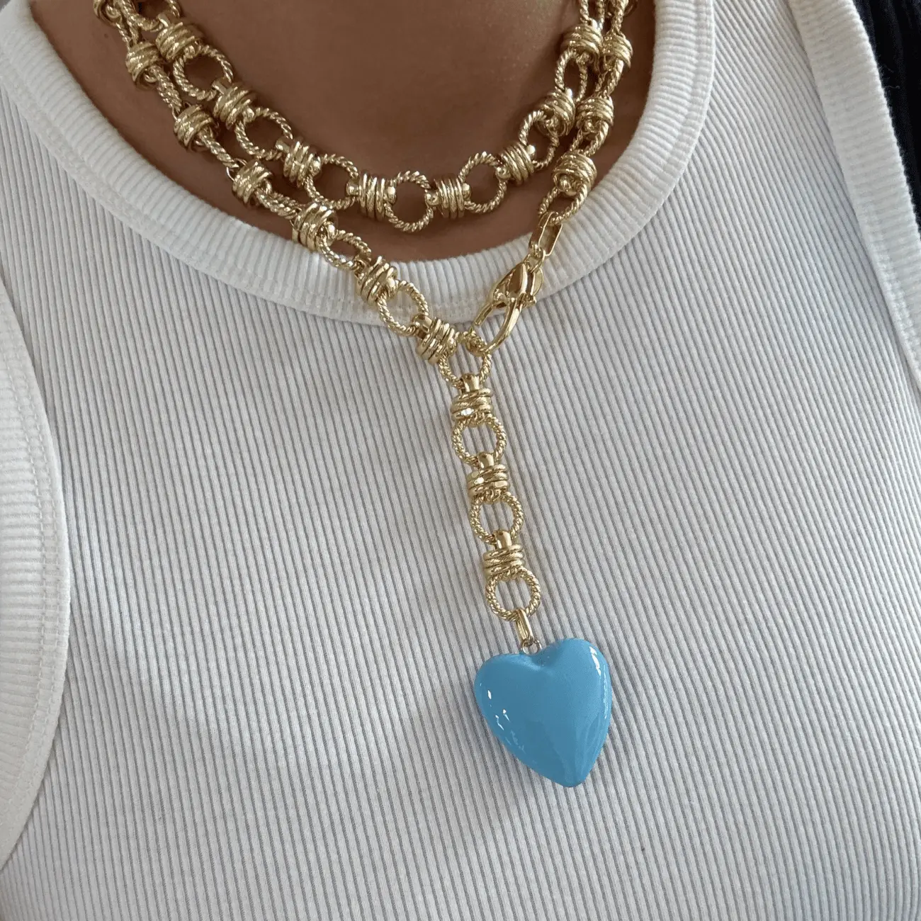 Bracha Rowan Heart Lariat