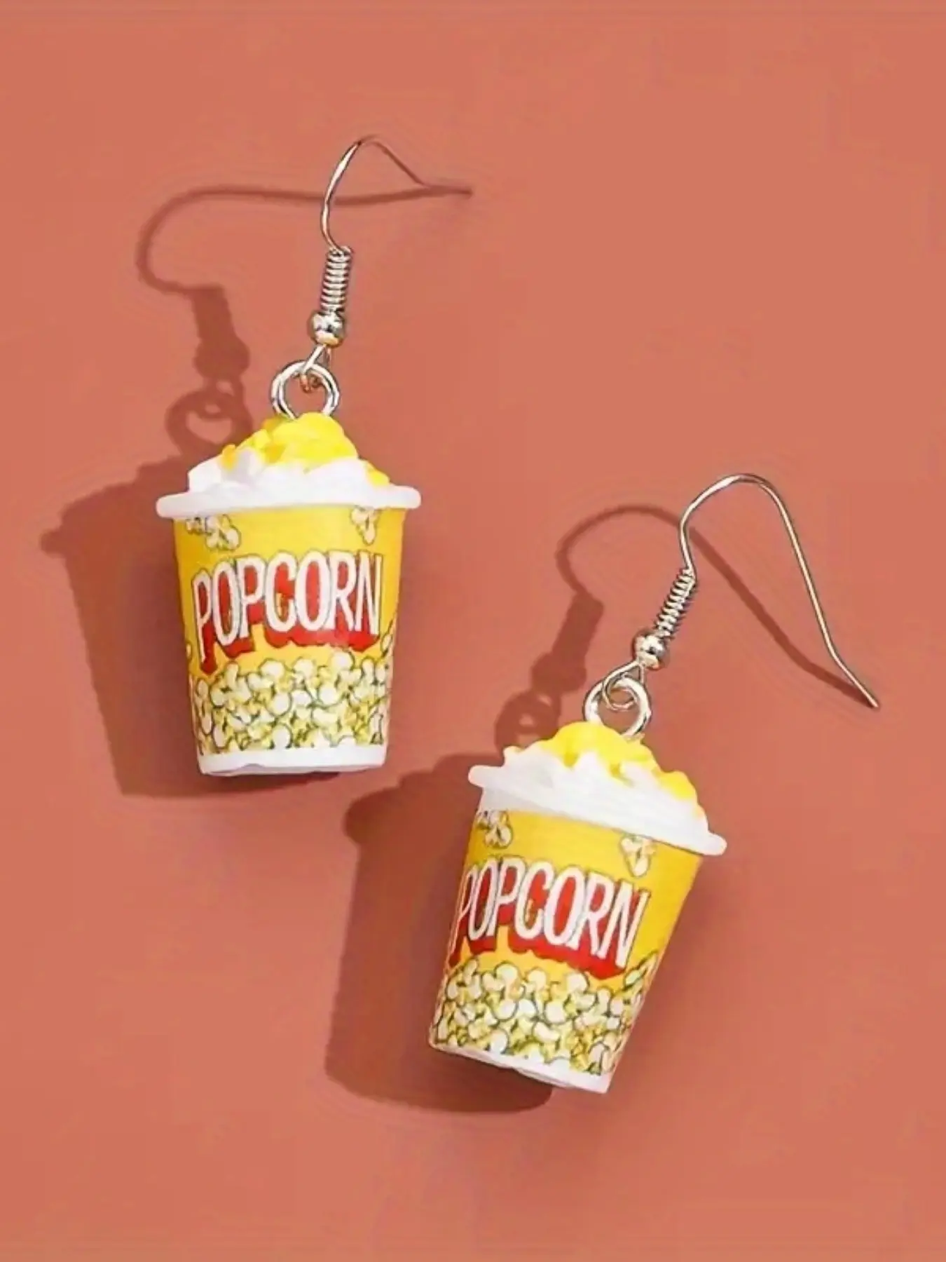 Resin Cartoon Snacks Earrings, Fruit Veggie Earrings - Statement Earrings, Cute Earrings, Realistic Food Simulation Design, Creative Ear Jewelry for Women, Fashionable Jewelry Accessories, Unique Fashion Accessories with Adorable Playful Touch