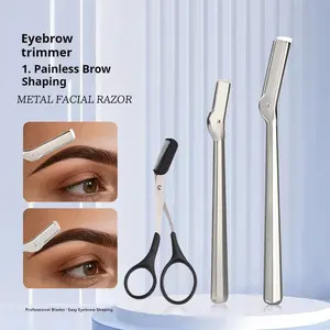 Dermaplaning Tool for Women – At-Home Facial Exfoliation Zinc Alloy Material Razor – Removes Peach Fuzz & Dead Skin for Smoother, Brighter-Looking Skin