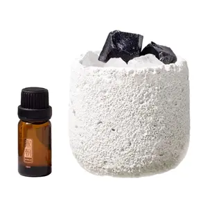 SONG CHAO Cold Mountain Series Aromatherapy Stone Set - Premium Fragrance Gift with Container, Crystal Stones, and Spring Rain Green Tea Essential Oil