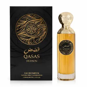 Qasas Hudson Unisex Fragrance for Men & Women 3.4oz/100ml Eau de Parfum Natural Spray Oriental Scent