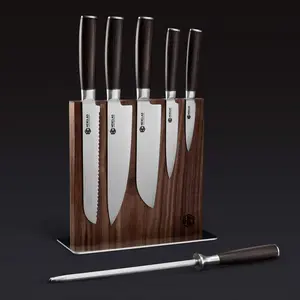 7-pc Damascus Steel Espresso Knife Set