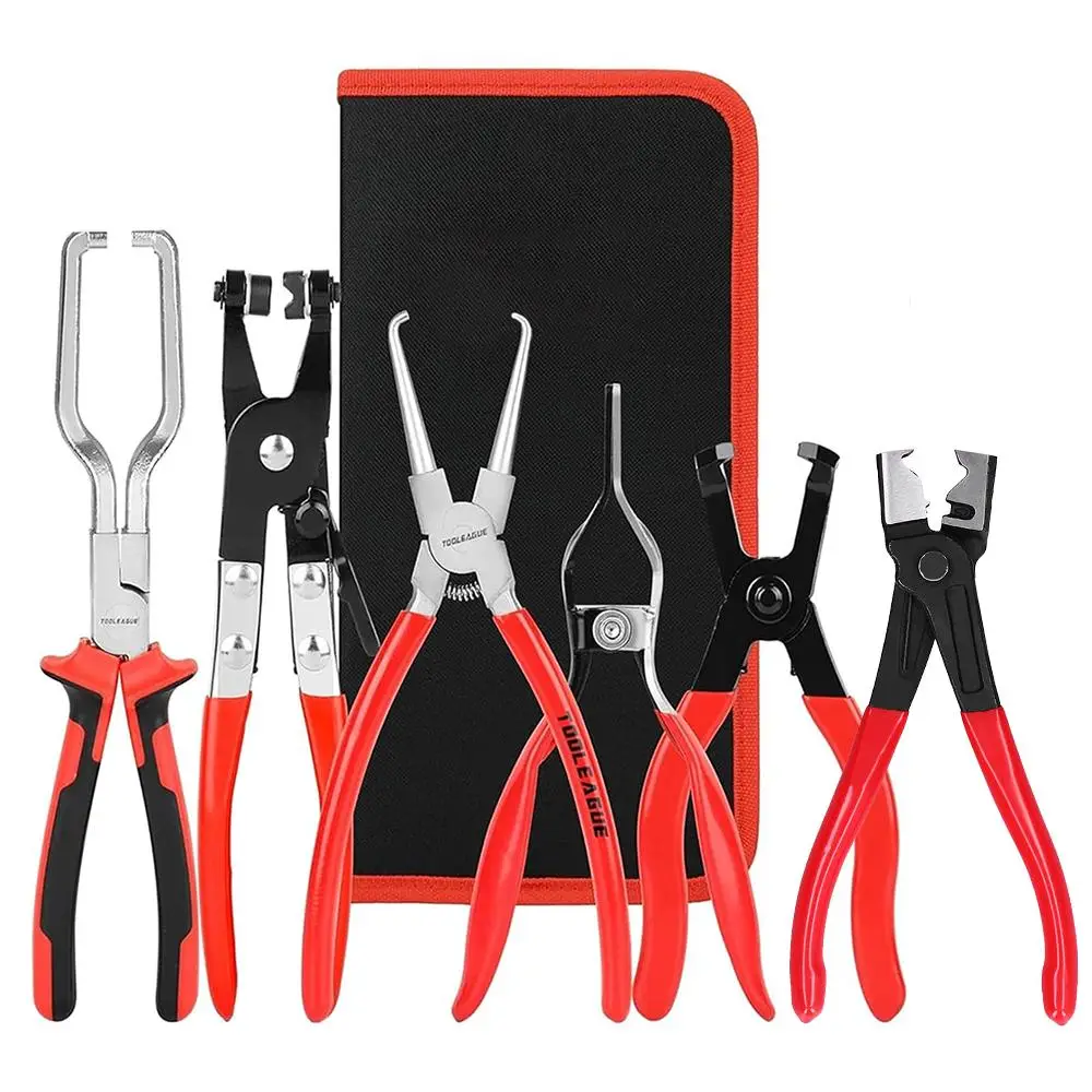 Multipurpose Plier Set, Professional Hose Clamp Set for Home, Fuel Pipeline Disconnection & Disassembly Tools for Automobile Maintenance, Heavy Duty,