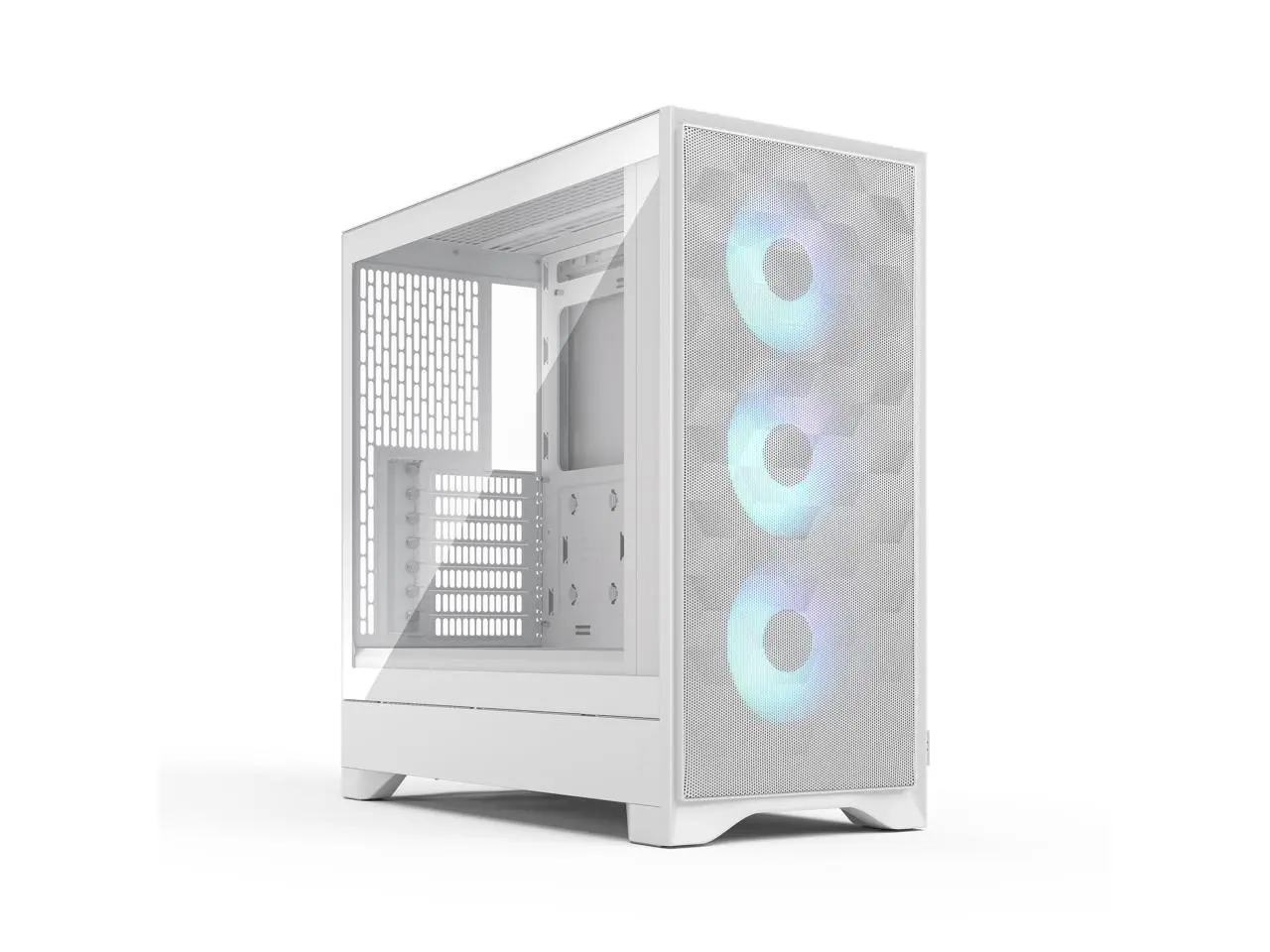 Fractal Design Pop 2 Air White RGB - Tempered Glass - Performance Airflow PC Gaming Case - Mesh Front Panel - Three 120 mm RGB Fans Included - Spacious Interior - ATX/mATX/ITX Motherboard Support