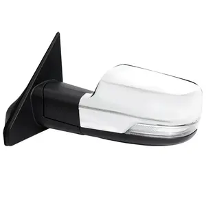 2019-2024 Dodge RAM 1500 Chrome Power Adjustable, Manual Fold, BSD & Heated Side Mirror w/ LED Puddle and Turn Signal Light - Driver Side Only