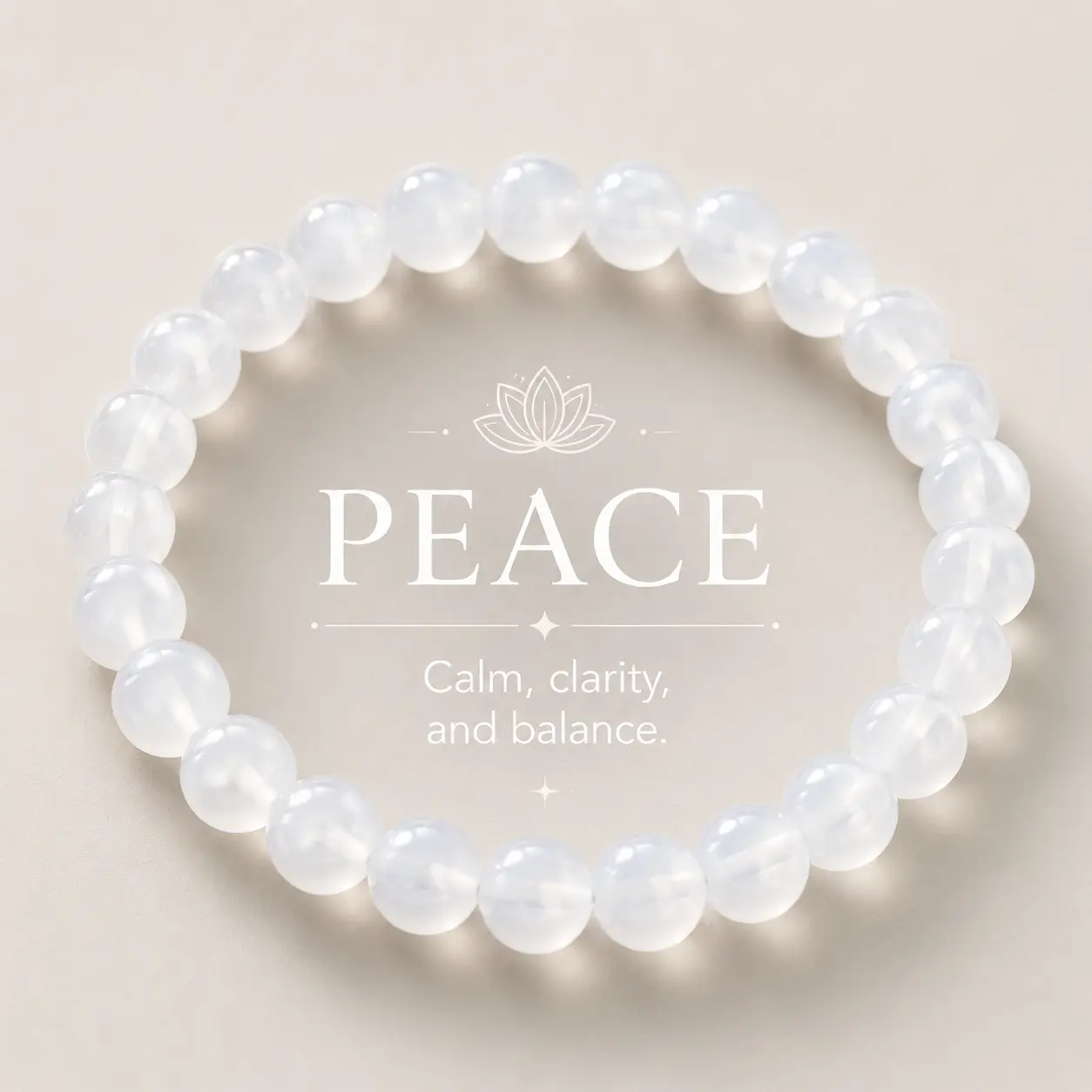 Women's White Agate-Style Beaded Stretch Bracelet - 6mm/8mm/10mm Soft Stone Minimalist Stackable Costume Jewelry, Easy Stretch Fit, Casual Daily Birthday Gift