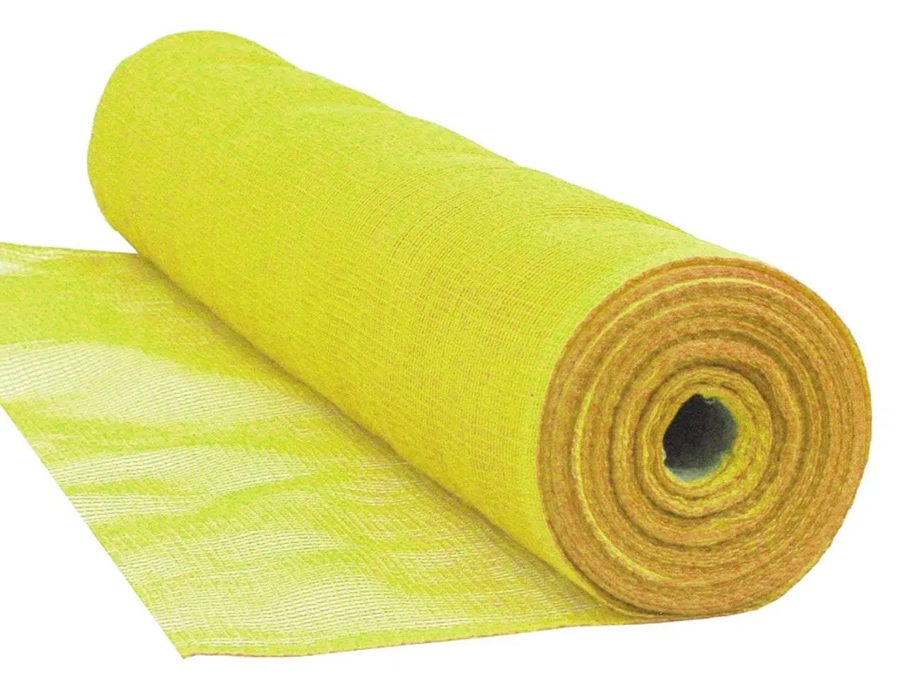 Yellow Flame Retardant Polyethylene Debris Netting - 1/4" Mesh, 4' x 150', Construction & Outdoor Use, Easy to Install, Helps Protect Workers and Pedestrians
