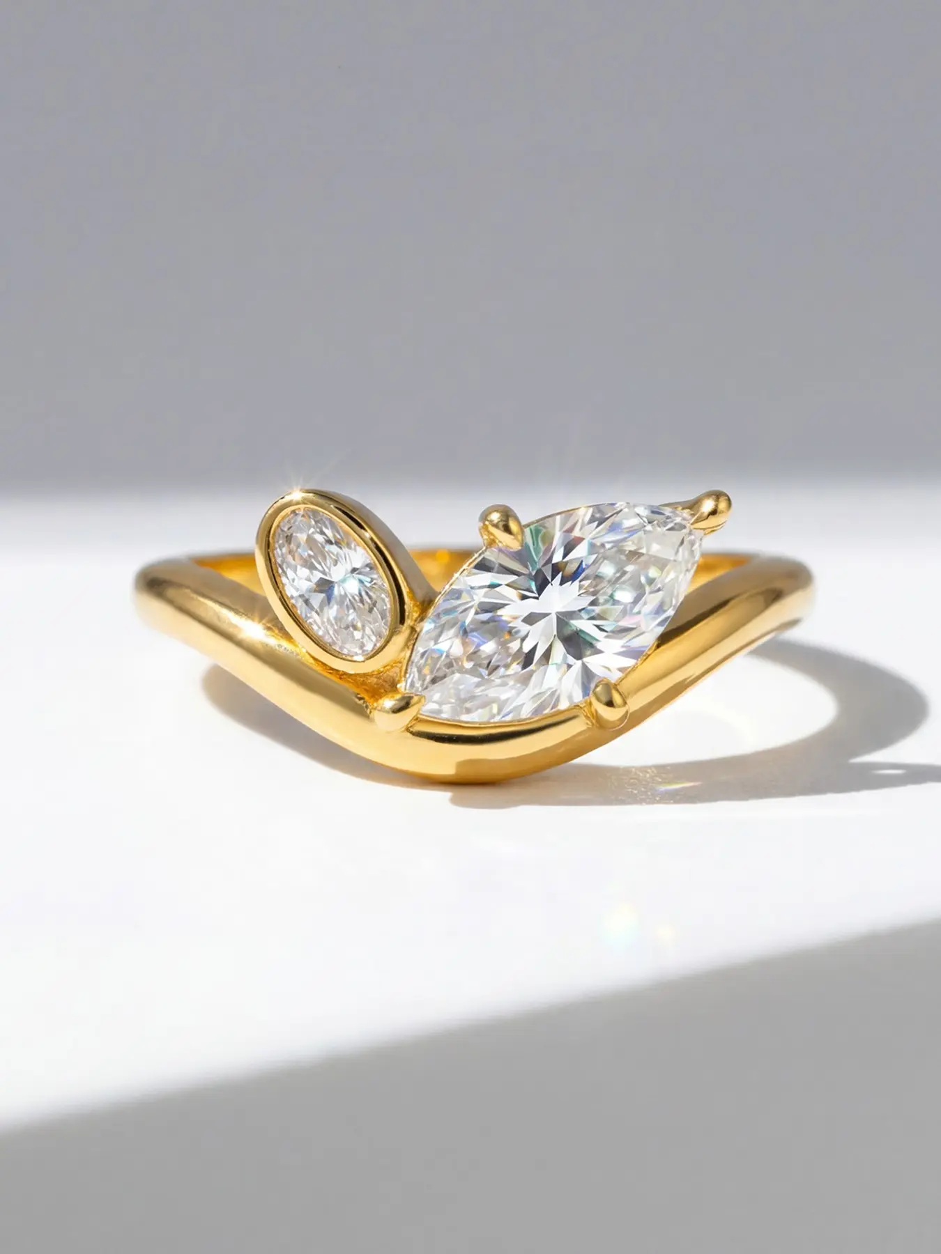1 PC Marquise-shaped Oval Teardrop Artificial Zircon Ring, Marquise Cut Ring, Beautiful Rings, for Women Jewelry for Festival, Party, Daily Wear, Wedding, Engagement, Eternity Band, Anniversary, Valentine's Day Gift for Her