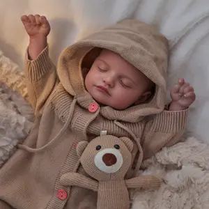 DEARBEI Realistic Newborn Baby Dolls - 20 Inch Sleeping Soft Reborn Doll, Handcrafted Weighted Newborn Doll, Toys for Ages 3 and Up