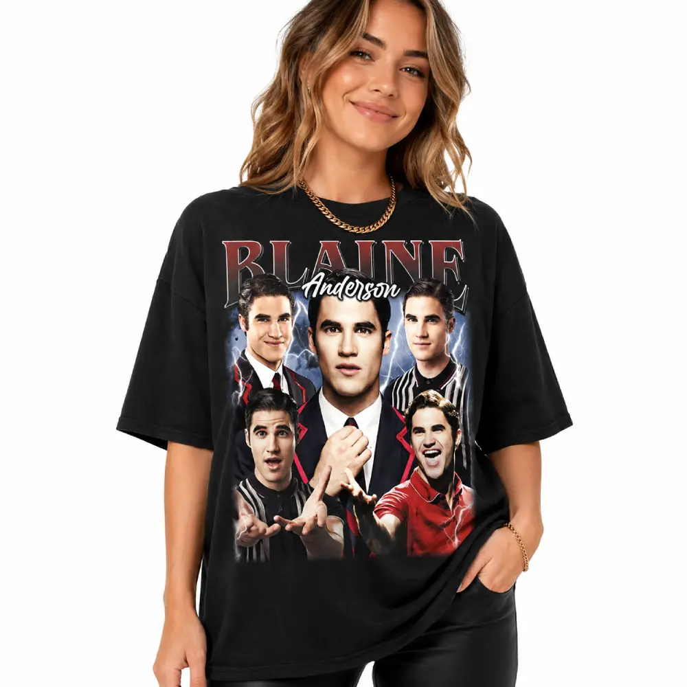 Blaine Anderson Glee Tribute Shirt Blaine Anderson Graphic Tee Glee Fan Gift Music Comedy Shirt Top Womenswear