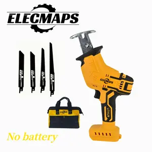 Electric Reciprocating Saw, Wireless Handsaw Equipped With LED Lighting And Safety Lock, Speed Adjustment, Multiple Blades, Suitable For Multi-purpose Cutting, Suitable For Cutting Various Materials Such As Wood, Metal, PVC, Etc., Men's Gifts