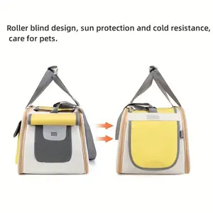 Stylish and Breathable Portable Pet Backpack, Foldable Single-Shoulder Space Capsule. Easy to store and space-saving, suitable for cats and small dogs. Perfect for travel and a great hands-free solution.