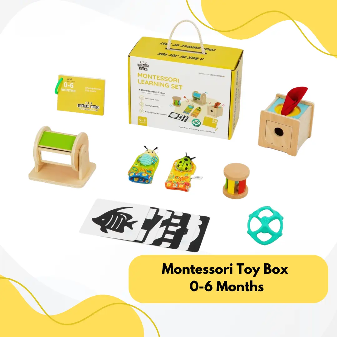 Montessori Toys For Babies 0-6 Months - Learn & Play - Early Cognitive & Fine Motor Bundle – Spark Curiosity & Growth