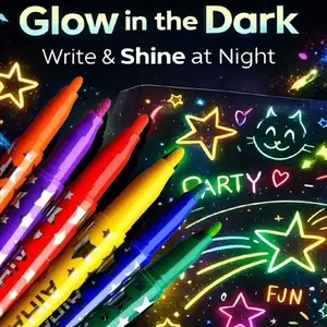 6pcs Colorful Highlighter Marker Pens for Art, Drawing & Creative Creations, Vibrant Markers for Artists, Students, and Craft Enthusiasts