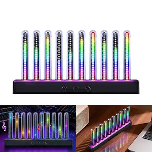 Rhythm atmosphere light, colorful pickup light, dashboard atmosphere light, cool voice controlled light effect, RGB full-color light type - rechargeable 5V, available for car interior/home decoration/celebration/gift