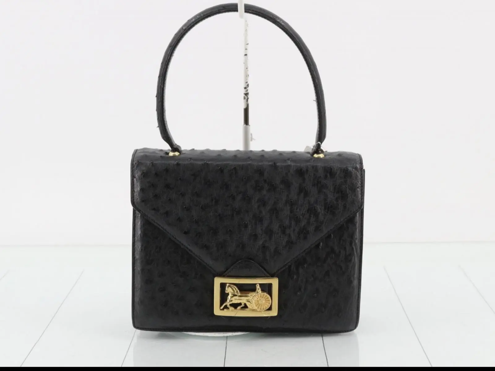 Pre-owned Celine As Shown Shoulder Bags Ostrich Leather Bags and Handbags MR05082026C244