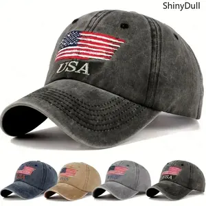American Flag Baseball Cap – Trendy Men’s Hat, Breathable Sun Protection for Outdoor & Casual Wear
