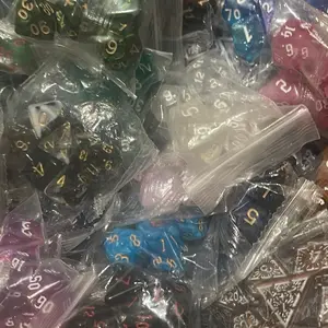 Durable Acrylic Dice Set - Assorted Colors, Numbered, for Tabletop Games, Roleplaying (Toys & Hobbies, Games & Puzzles)