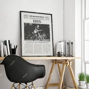 Goo Goo Dolls Retro Newspaper Print, Iris Poster, Lyric Print, City of Angels Music from the Motion Picture Poster, Goo Goo Dolls Poster