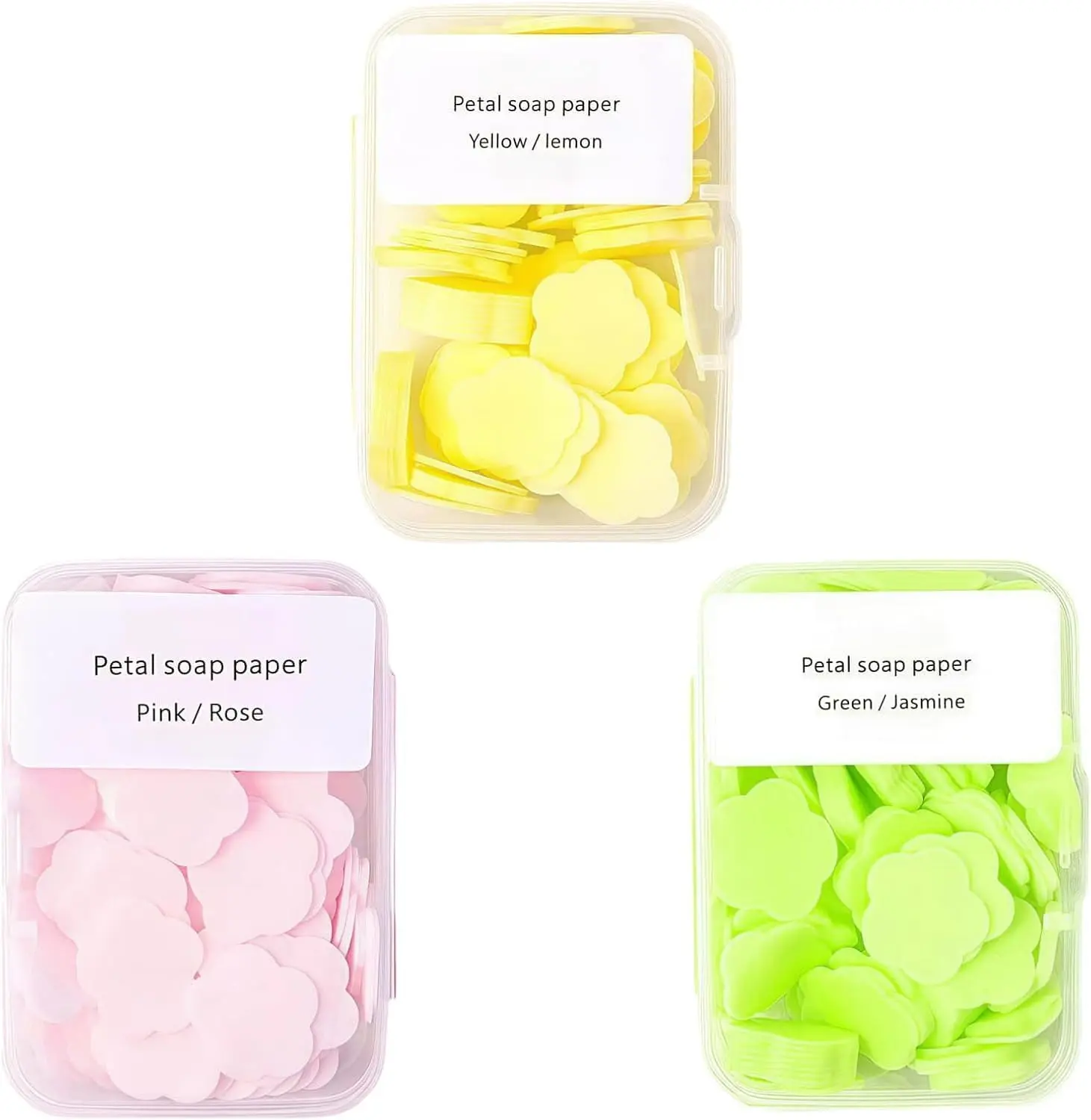 300pcs Portable Hand Washing Soap Sheets, Scented Mini Soap Sheets, Paper Soap for Travel,Disposable Soluble Soap for Outdoor Travel, Camping, Hiking