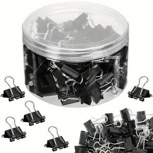60pcs Rust resistant small metal clip - a durable paper clip suitable for offices, classrooms, teachers, and students, as well as iron clips for receipts, documents, stationery, and test papers