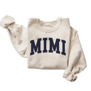 Mimi Varsity Sweatshirt Mimi - New Mimi To Be Gift Pregnancy Reveal Unisex Cotton Pullover