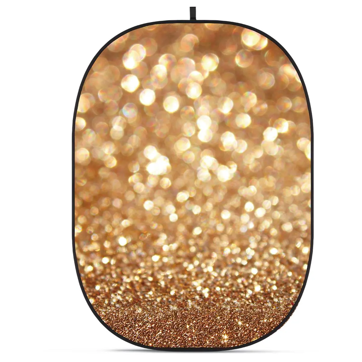 Glow CBA-TB0003 5x6.5' Lightweight Glossy Fabric Collapsible Photo Backdrop, Bokeh Textured Photo Backdrop Set