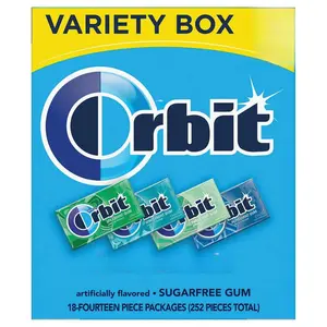 Orbit Sugarfree Gum 18 Pack Mint Variety Box