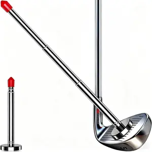 Golf Alignment Rods - Club Alignment Sticks with Telescopic  Corrector Trainer Aid Tools Help Visualize and Align Your Golf Shots Club,Swing Aim Practice Accessories Golf Gifts