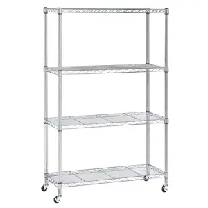 4-Tier NSF-Certified Steel Shelving