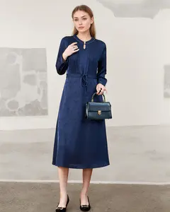 women's Formal Dress Long Sleeve Crew Neck Midi Dress Business Work Dress  AF-LQ87089