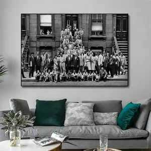 Great Day In Harlem Poster, Jazz Poster, Music Poster, Canvas Poster, Wall Art, Home Decor, No Frame