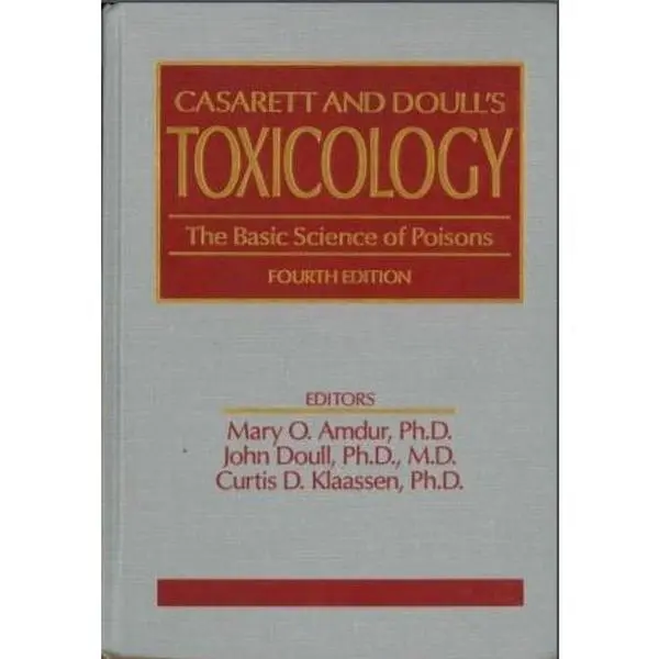 USED Book - Casarett and Doull's Toxicology: The Basic Science of Poisons by Mary O. Amdur (Hardcover) - english