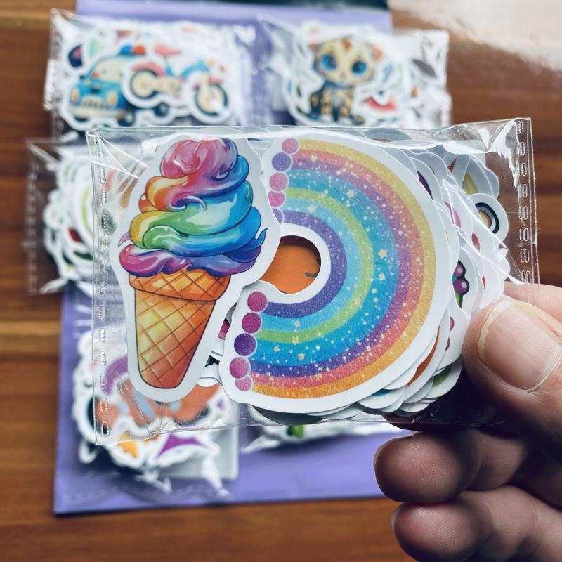 300Pcs Cute Animal Bulk Stickers for Kids Reward Stickers for Teachers Waterproof Vinyl Stickers for iPad Kindle Laptop Scrapbook Scrapbooking Diy Decal Film